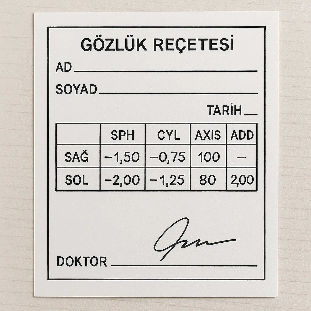 Gözlük Reçetesi Geçerlilik Süresi Kaç Gündür