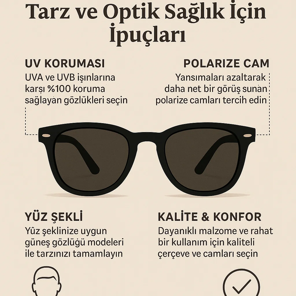 En İyi Güneş Gözlüğü Seçimi: Tarz ve Optik Sağlık İçin İpuçları