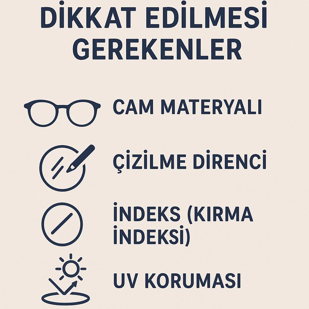 Gözlük Camı Seçerken Dikkat Edilmesi Gerekenler