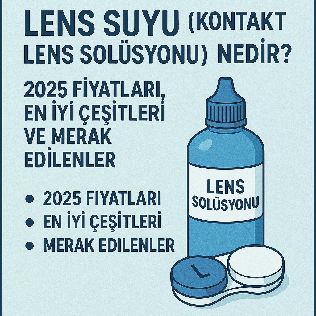 Lens Suyu (Kontakt Lens Solüsyonu) Nedir? Fiyatları ve Çeşitleri